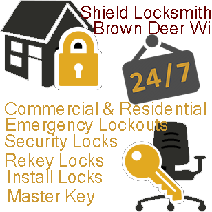 Brown Deer Wi Locksmith Commercial & Residential Locksmith Service, 24/7 Emergency lockouts,rekey locks, security locks