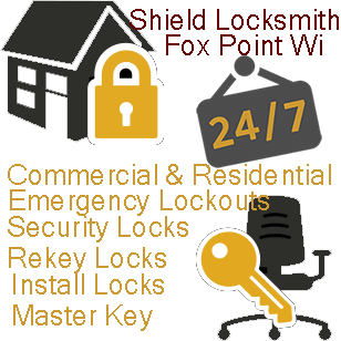 Fox Point Wi Locksmith Commercial & Residential Locksmith Service, 24/7 Emergency lockouts,rekey locks, security locks