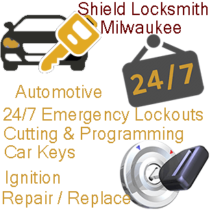 Automotive Locksmith Milwaukee Wi 24/7 Emergency lockouts, Cutting & Programming car keys