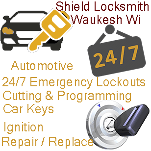 Automotive Locksmith Waukesha Wi 24/7 Emergency lockouts, Cutting & Programming car keys